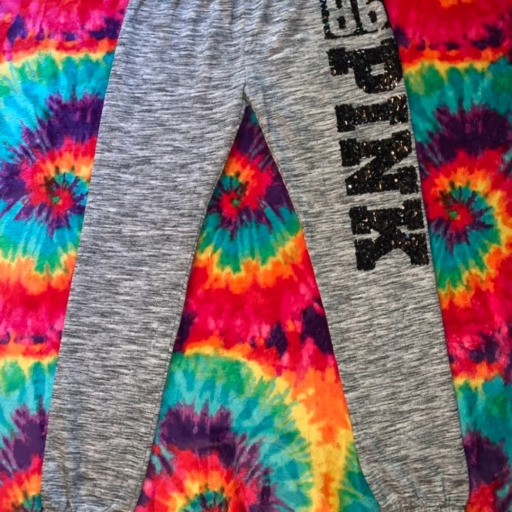 Pink jogger pants